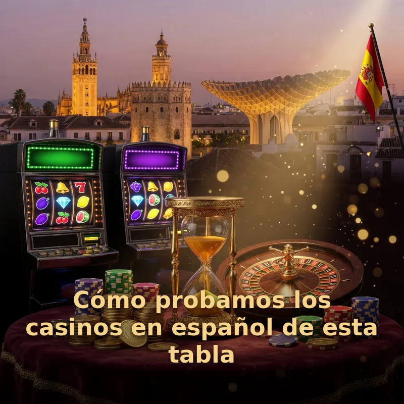 Cómo probamos los casinos en español de esta tabla